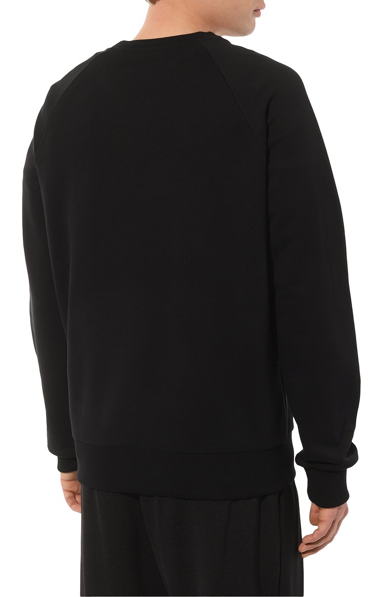 Хлопковый свитшот BALMAIN, арт. AH1JQ005BB29, фото 4
