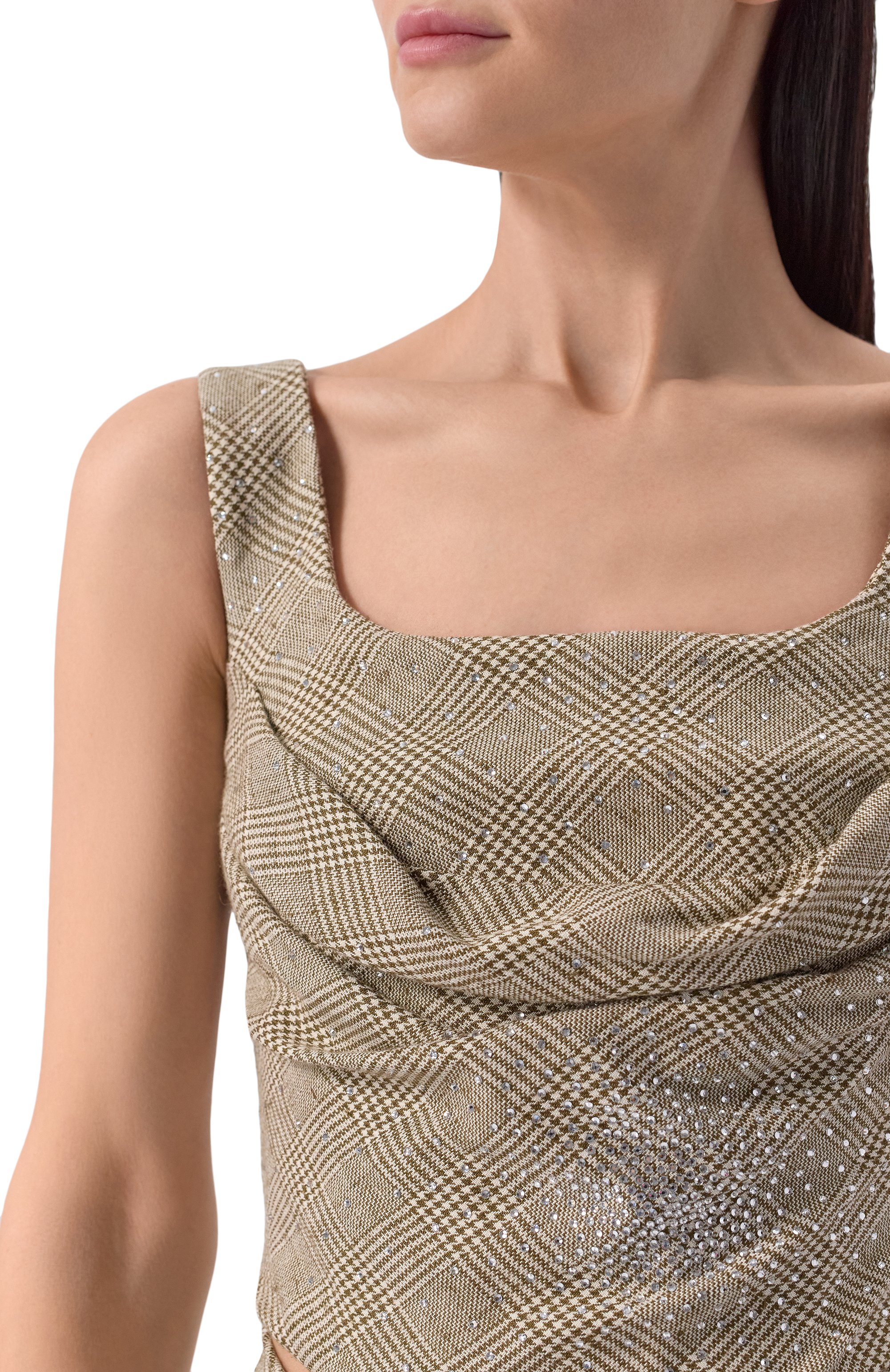 Топ-бюстье из вискозы и хлопка GIUSEPPE DI MORABITO, арт. 04SST0309C 04427, фото 5