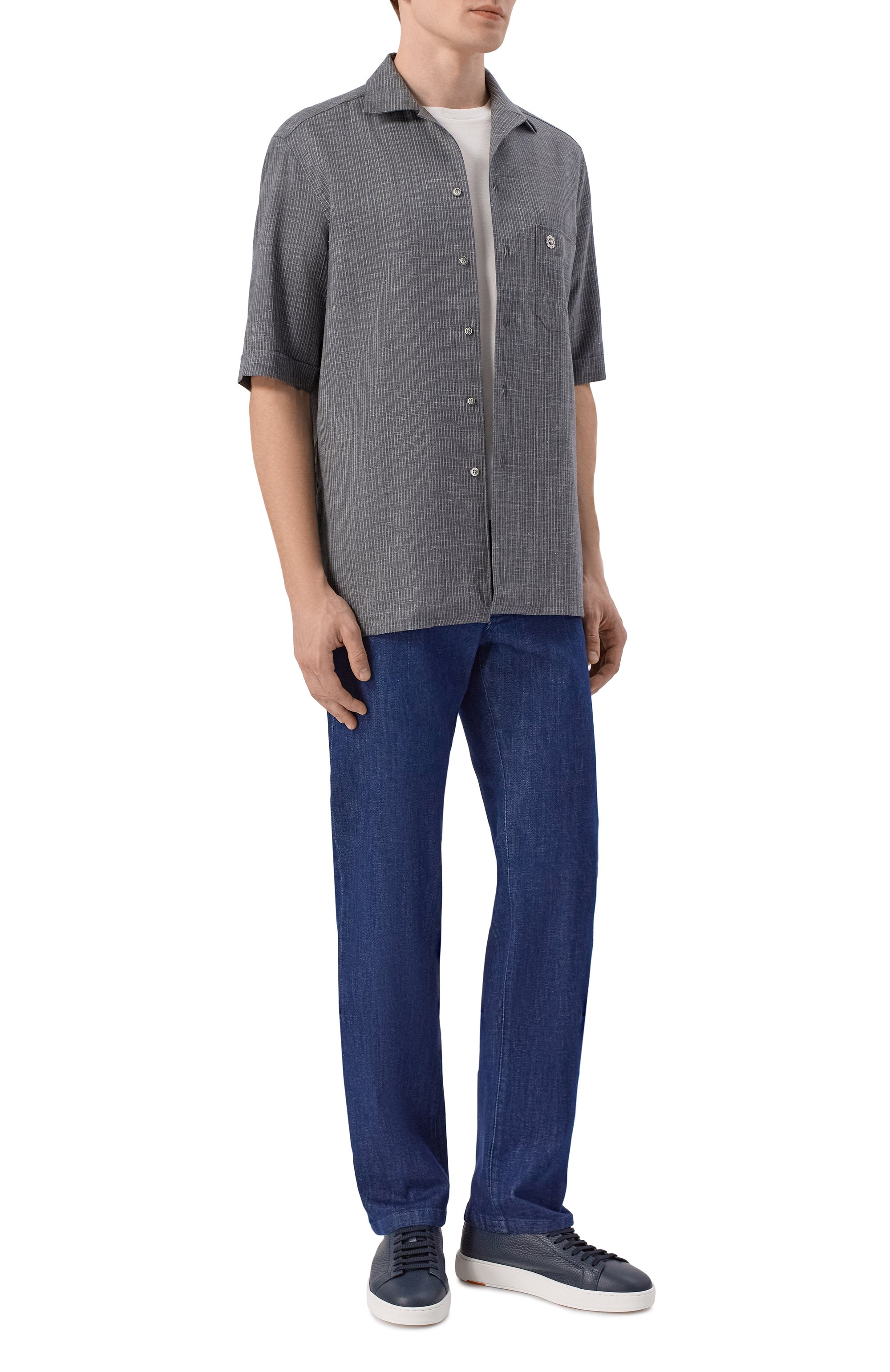 Рубашка из шерсти и шелка STEFANO RICCI, арт. SP008239/WKL09U, фото 2