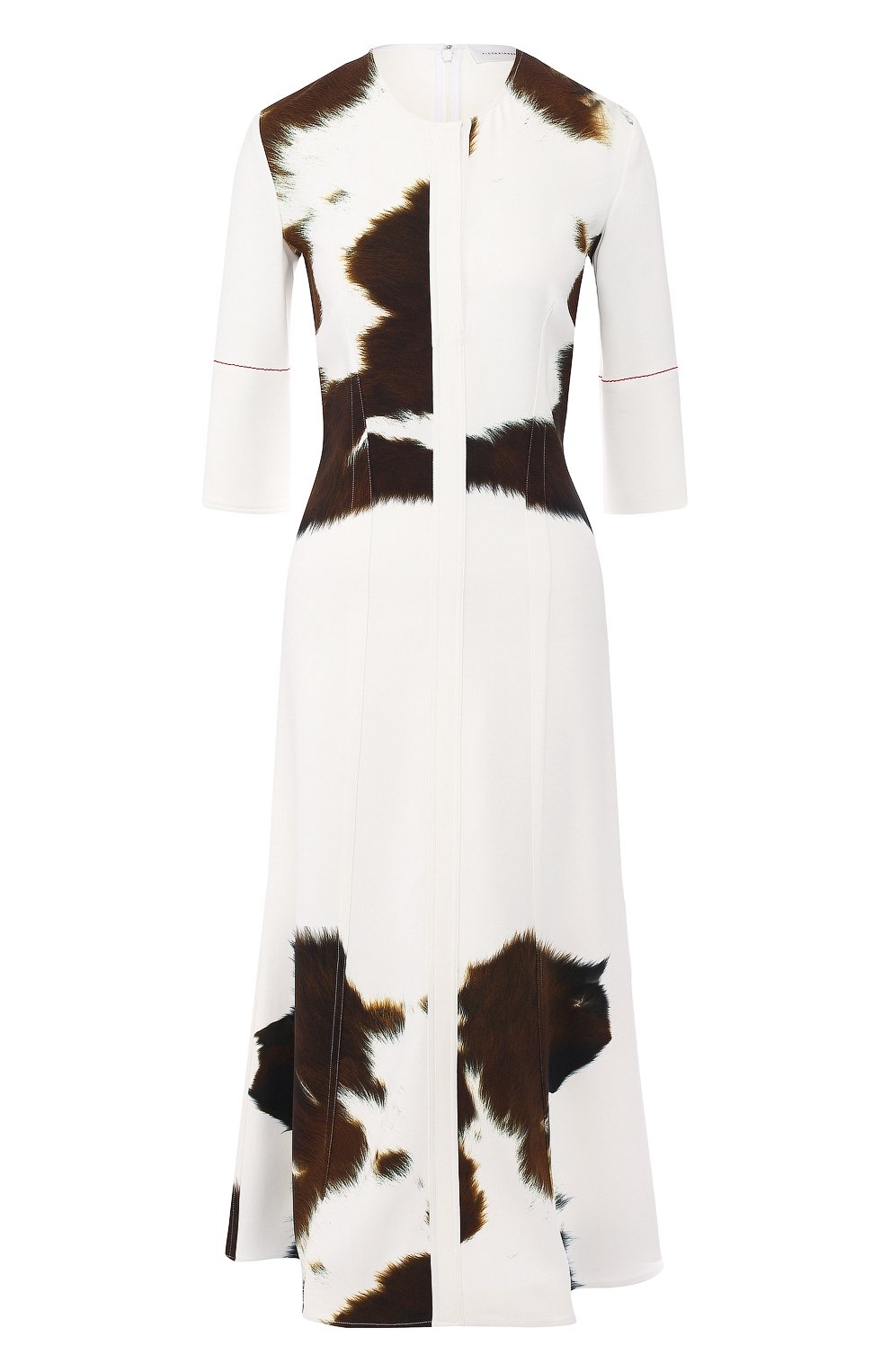 Платье с принтом VICTORIA BECKHAM, арт. DR MID 6711 PSS19 D1 CADY C0W PRINT, фото 1