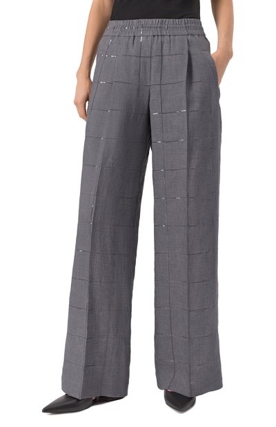 Льняные брюки BRUNELLO CUCINELLI, арт. MM633P8887, фото 3