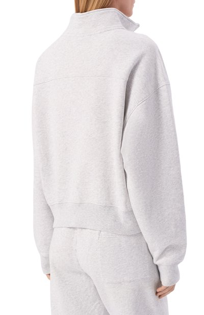 Хлопковый анорак luxury club SPORTY AND RICH серого цвета по цене 36450 руб., арт. ST0987842GY03/S&R LUXURY CLUB QUARTER ZIP, фото 4 Хлопковый анорак luxury club SPORTY AND RICH, арт. ST0987842GY03/S&R LUXURY CLUB QUARTER ZIP, фото 4