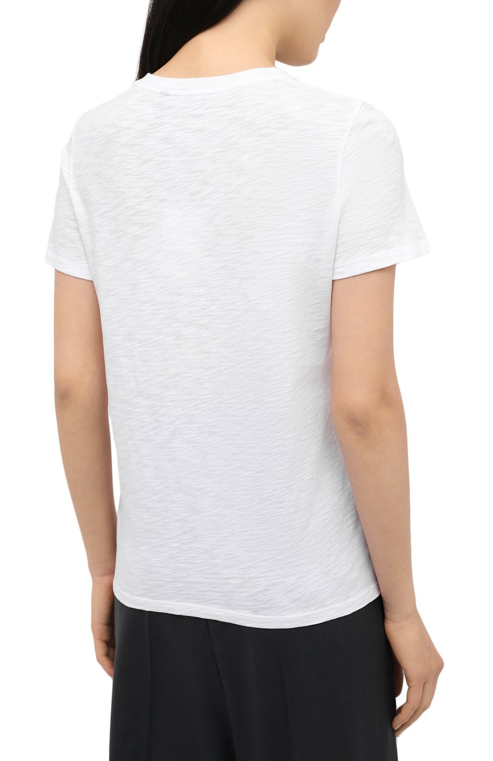 Хлопковая футболка THEORY белого цвета по цене 12600 руб., арт. K0324517, фото 4 Хлопковая футболка THEORY, арт. K0324517, фото 4