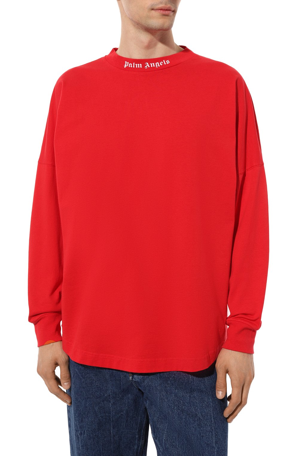 Хлопковый лонгслив PALM ANGELS, арт. PMAB001C99JER0042501, фото 3