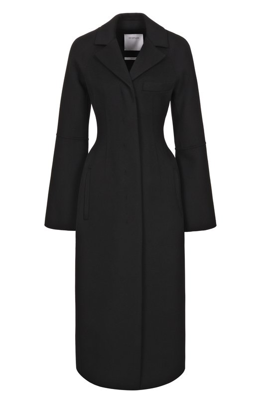 Шерстяное пальто Sportmax SPXDANZAT0RE Чёрный SPXDANZAT0RE