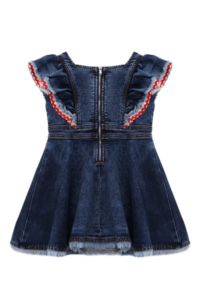 Платье MONNALISA синего цвета по цене 19450 руб., арт. 197924R9, фото 2 Платье MONNALISA, арт. 197924R9, фото 2