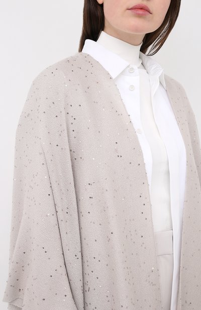 Пончо из смеси кашемира и шелка BRUNELLO CUCINELLI, арт. MSCDVSP18, фото 5