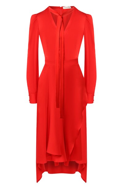 Женское шелковое платье ALEXANDER MCQUEEN, арт. 593208/QBAAE