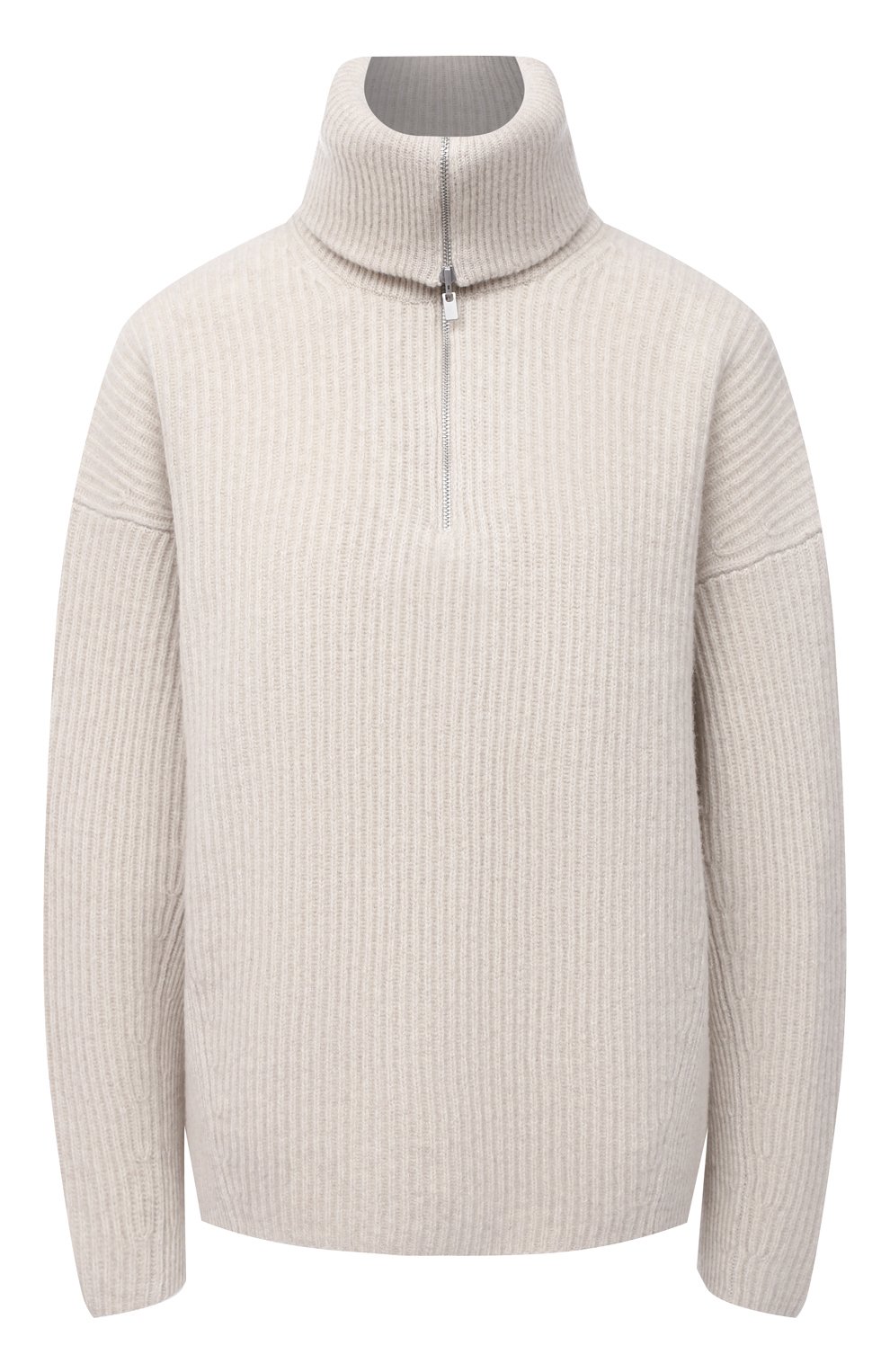 Свитер из шерсти и кашемира VINCE светло-серого цвета по цене 48850 руб., арт. V697178548, фото 1 Свитер из шерсти и кашемира VINCE, арт. V697178548, фото 1