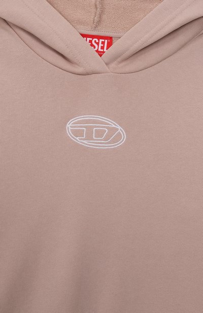 Хлопковое худи DIESEL, арт. J02416/KYAX3, фото 3