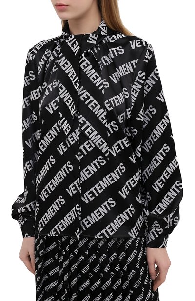 Блузка VETEMENTS, арт. WE51SH700B 2606/BLACK/WHITE, фото 3