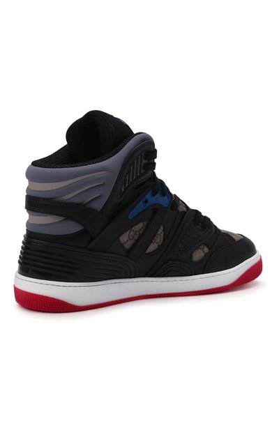 Комбинированные кеды basket GUCCI, арт. 673077/2SHG0, фото 5
