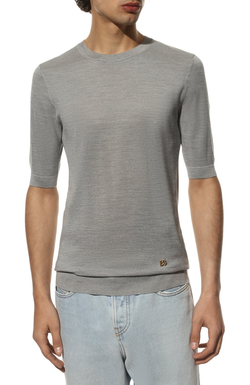 Шелковый джемпер DOLCE & GABBANA, арт. GXK86Z/JASAT, фото 3