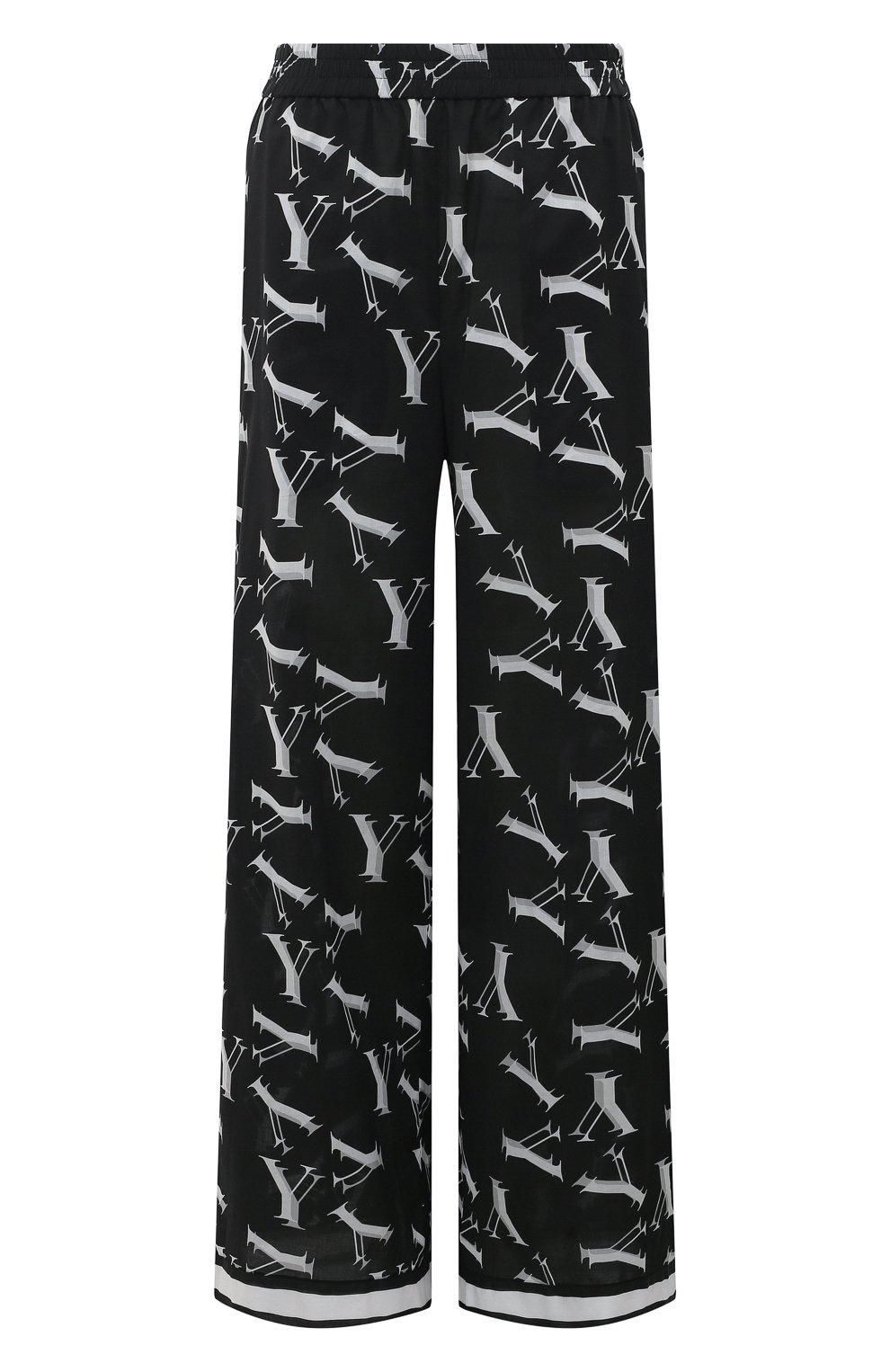 Хлопковые брюки YANINA черного цвета по цене 65830 руб., арт. 0-2482A, фото 1 Хлопковые брюки YANINA, арт. 0-2482A, фото 1