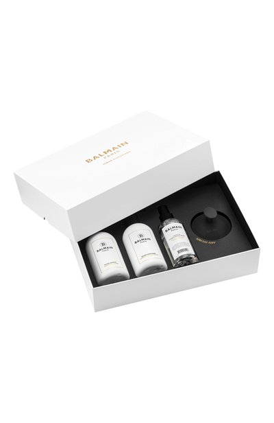 Набор для волос volume care set (2x300+200ml) BALMAIN HAIR COUTURE бесцветного цвета по цене 19100 руб., арт. 8720791755232, фото 4 Набор для волос volume care set (2x300+200ml) BALMAIN HAIR COUTURE, арт. 8720791755232, фото 4