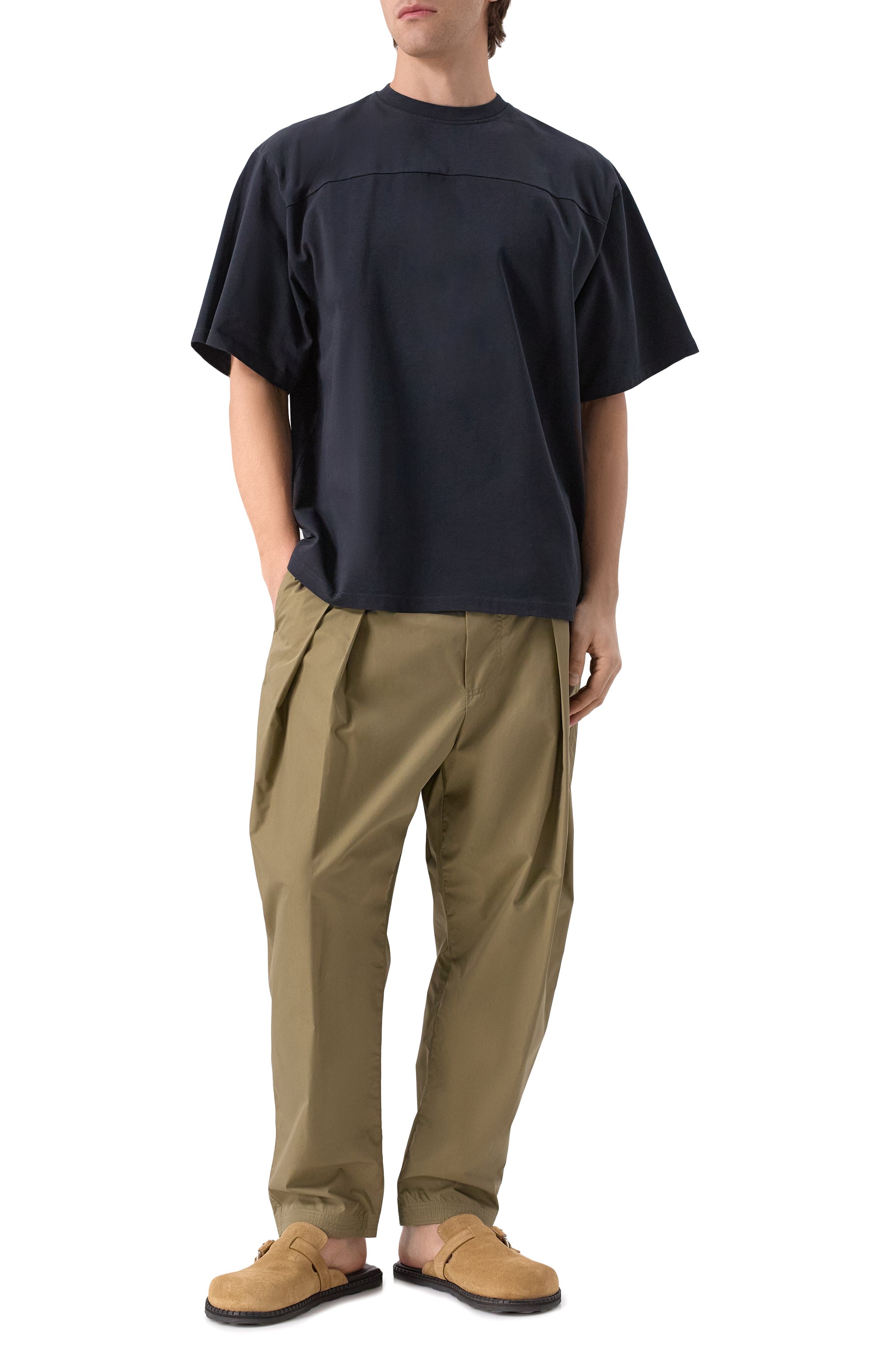 Хлопковые брюки MORDECAI хаки цвета по цене 55600 руб., арт. 25E96MXR11I, фото 2 Хлопковые брюки MORDECAI, арт. 25E96MXR11I, фото 2