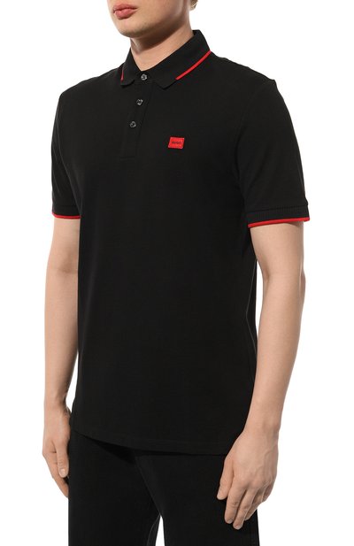 Хлопковое поло HUGO, арт. 50490775, фото 3