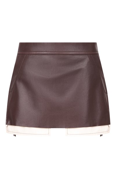 Женская кожаная юбка RICK OWENS, арт. RP01F6371/LBY