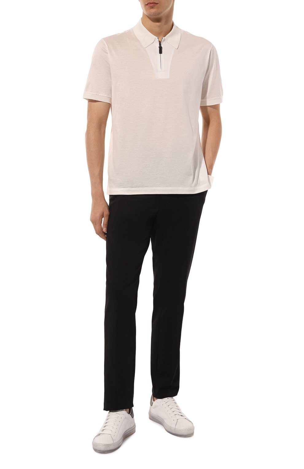 Хлопковое поло BRIONI, арт. UJ9L0L/PZ600, фото 2