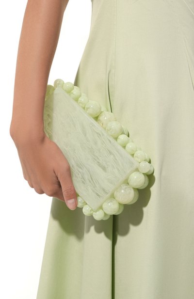 Клатч eos CULT GAIA зеленого цвета по цене 36850 руб., арт. CL1140P7, фото 2 Клатч eos CULT GAIA, арт. CL1140P7, фото 2