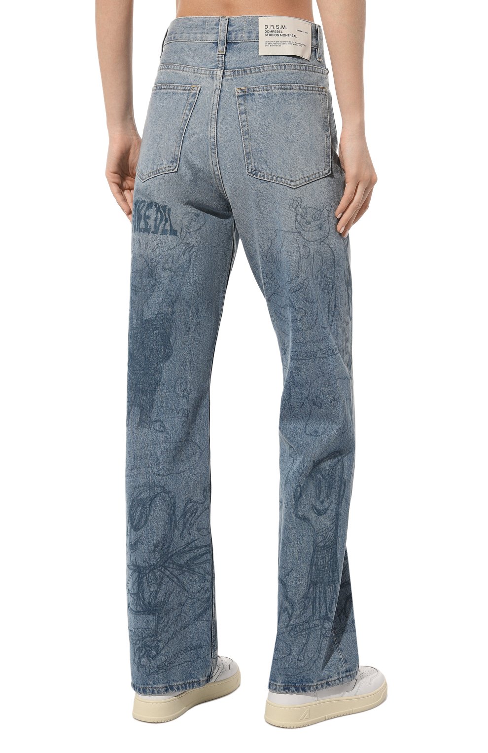 Джинсы DOMREBEL синего цвета по цене 49950 руб., арт. H0MEW0RK JEANS/B00TCUT JEANS (26-36), фото 4 Джинсы DOMREBEL, арт. H0MEW0RK JEANS/B00TCUT JEANS (26-36), фото 4