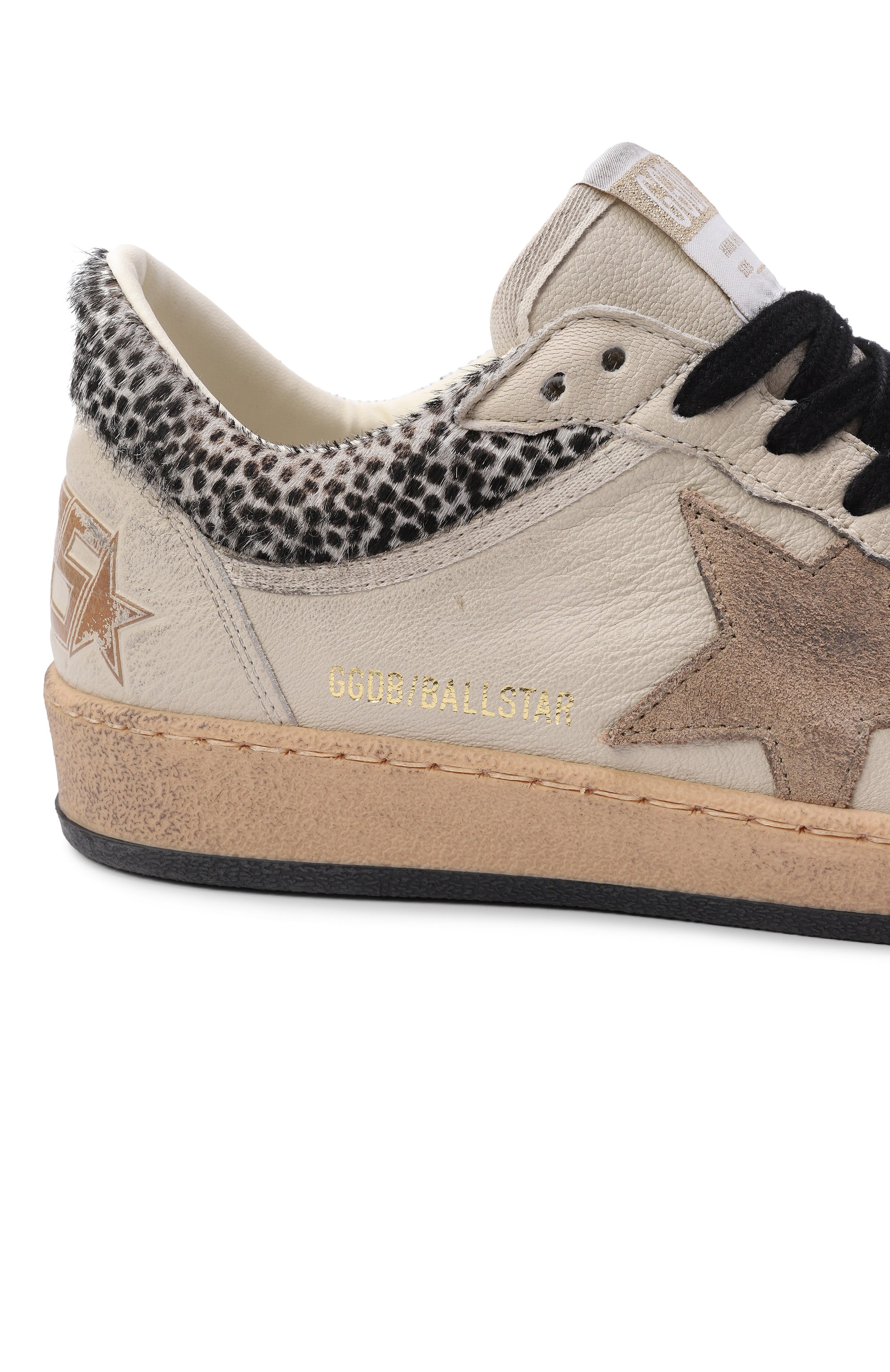 Кожаные кеды ballstar GOLDEN GOOSE DELUXE BRAND кремового цвета по цене 69950 руб., арт. GWF01105.F008700, фото 7 Кожаные кеды ballstar GOLDEN GOOSE DELUXE BRAND, арт. GWF01105.F008700, фото 7