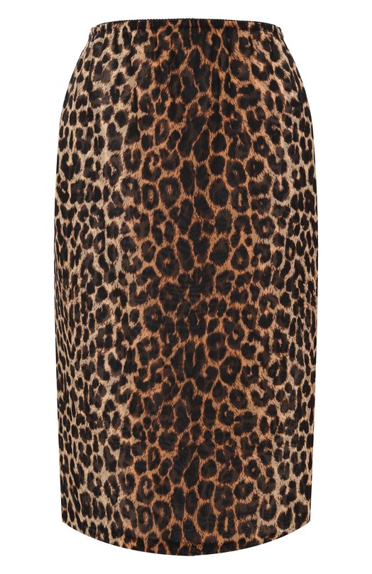 Шелковая юбка Saint Laurent 851746/Y2B11 Леопардовый 851746/Y2B11