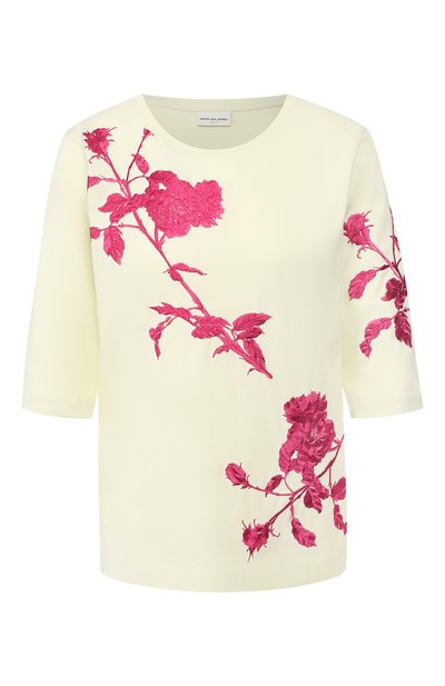 Женская хлопковая футболка DRIES VAN NOTEN, арт. 192-31176-8611