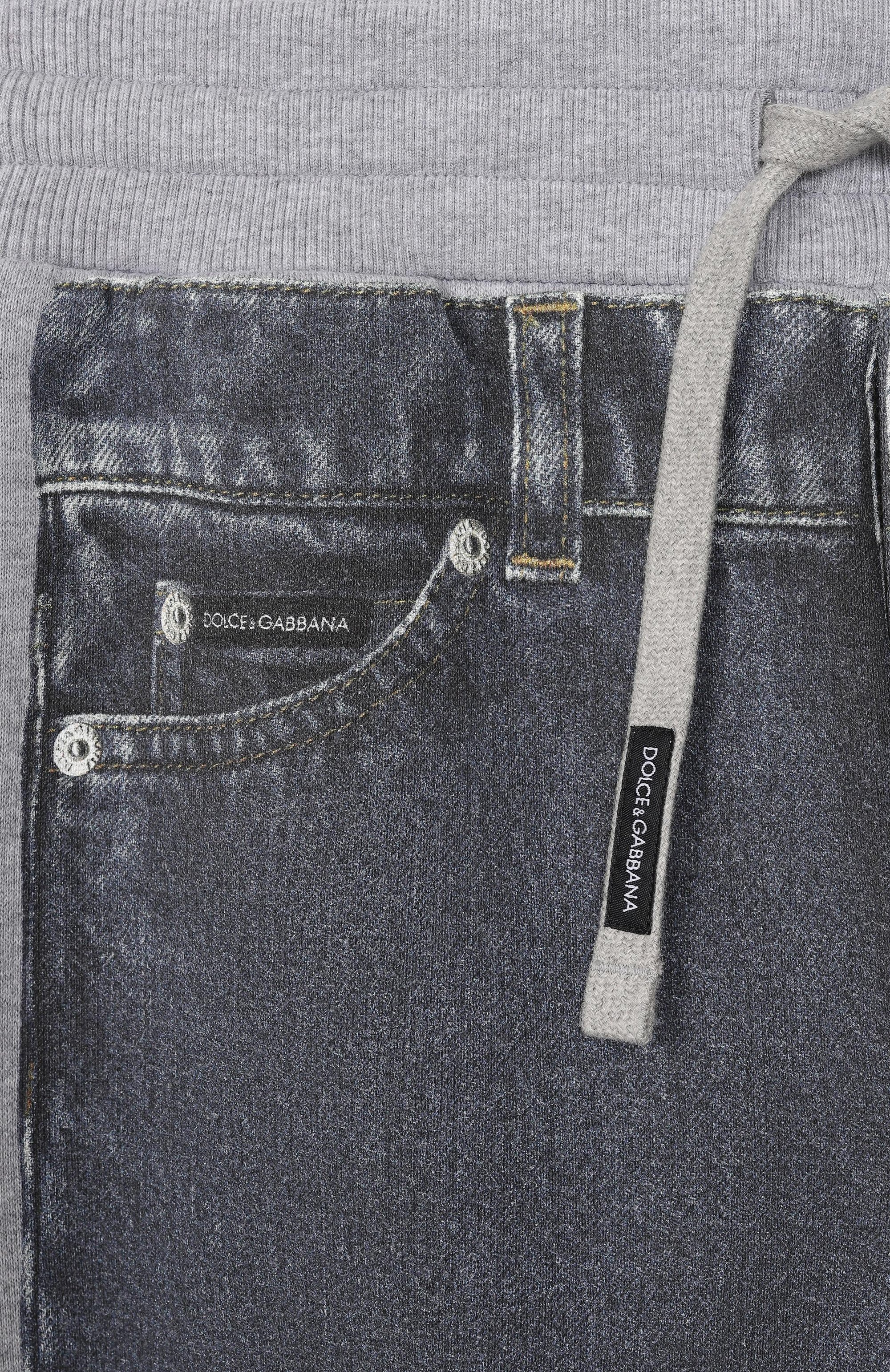Хлопковые джоггеры DOLCE & GABBANA, арт. L4JPIN/G7PVD, фото 3
