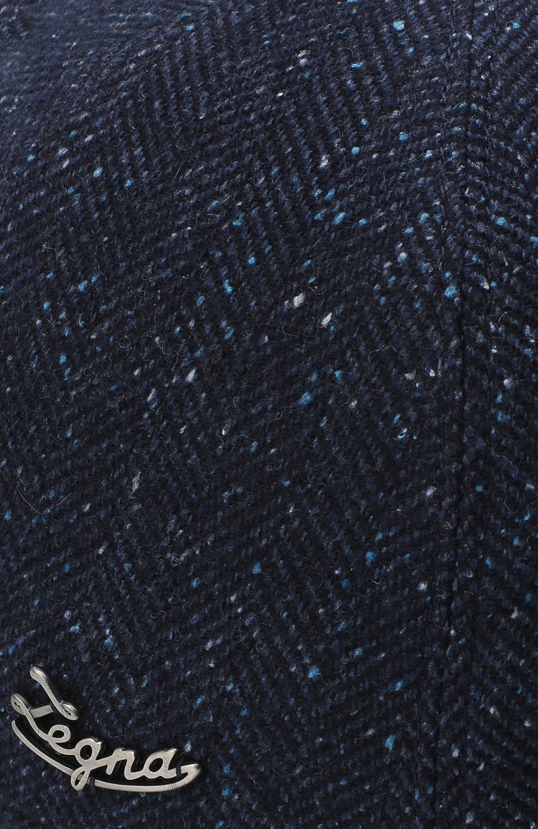 Мужская бейсболка из шерсти и шелка ZEGNA темно-синего цвета, арт. Z8I03/B8E | Фото 3 (Материал: Шерсть, Текстиль; Нос: Не проставлено)