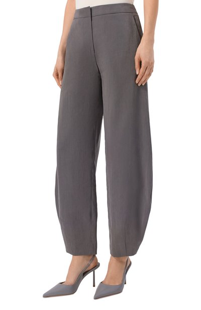 Шелковые брюки GIORGIO ARMANI серого цвета по цене 215000 руб., арт. GW002795/TE13824, фото 3 Шелковые брюки GIORGIO ARMANI, арт. GW002795/TE13824, фото 3