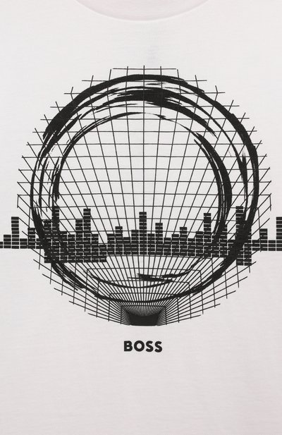 Хлопковая футболка BOSS, арт. J50772, фото 3