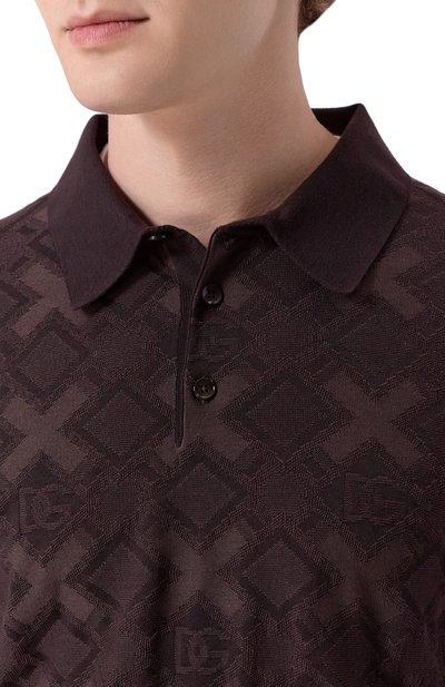 Поло из шерсти и шелка DOLCE & GABBANA, арт. GXZ25T/JGMAB, фото 5