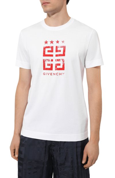 Хлопковая футболка GIVENCHY, арт. BM716G3YEL, фото 3