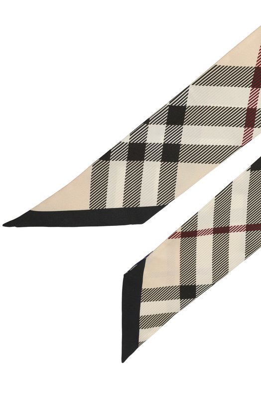 Шелковый шарф-твилли Burberry 8095831 Бежевый  8095831 Фото 3