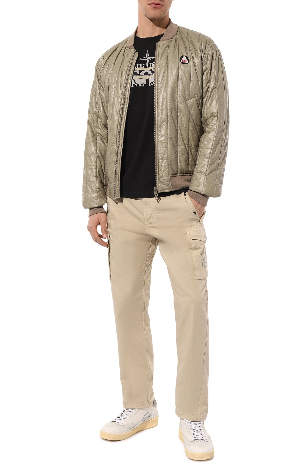 Брюки-карго из хлопка и шерсти STONE ISLAND, арт. 7315326F4, фото 2