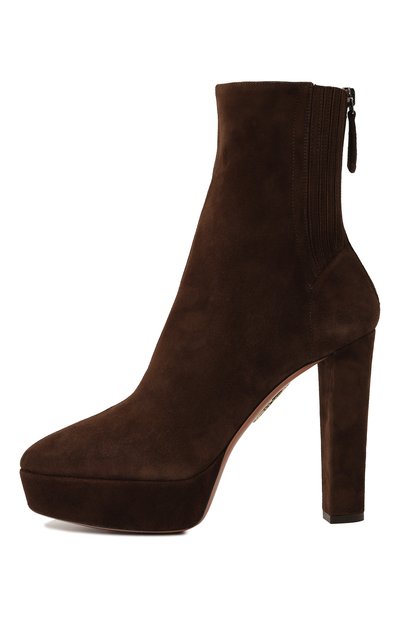 Замшевые ботильоны saint honore AQUAZZURA, арт. SH0MIDB3-SUE-000, фото 4