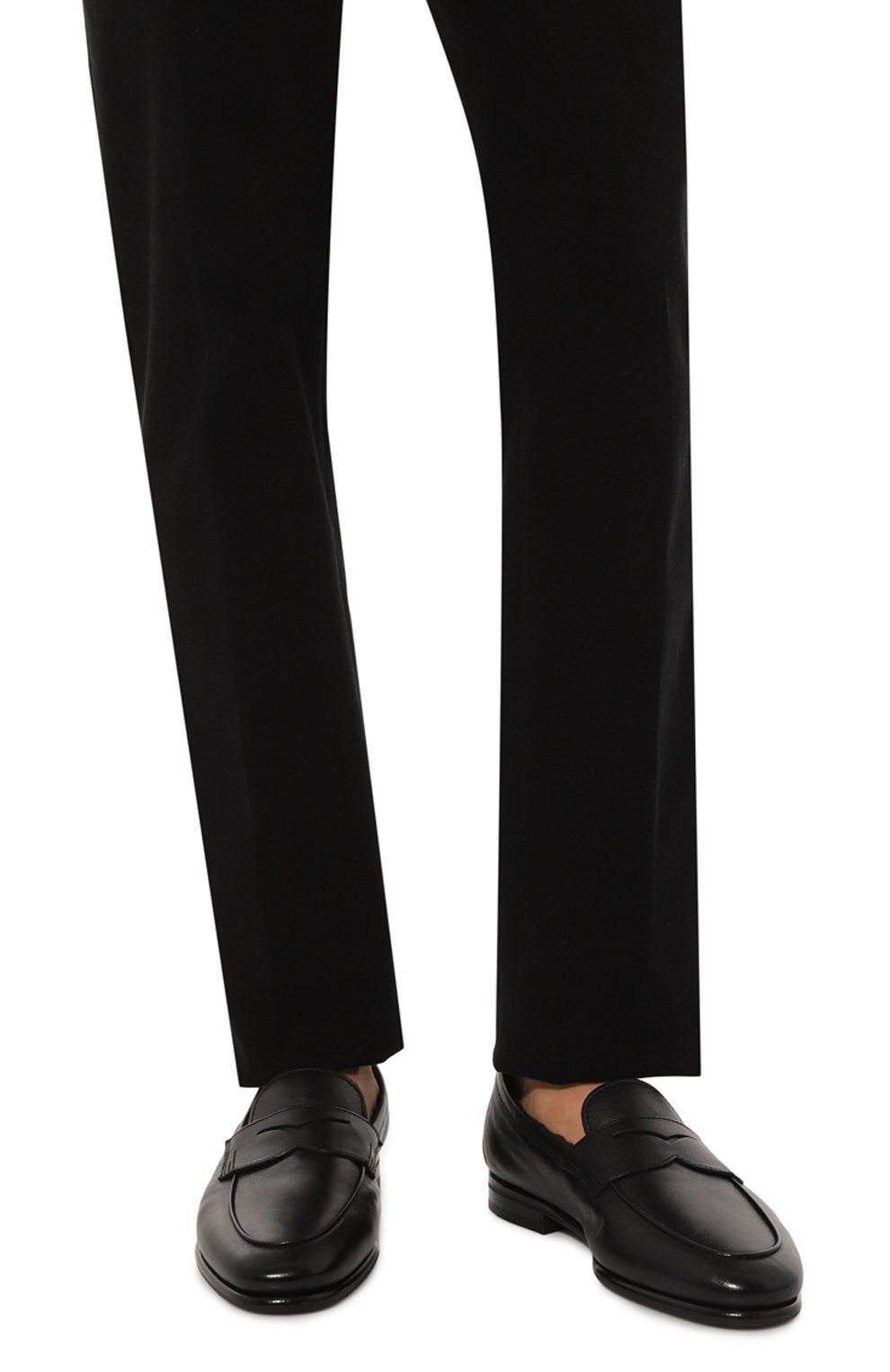 Кожаные пенни-лоферы carlos SANTONI черного цвета по цене 98100 руб., арт. MCNG18837SI90MEM, фото 3 Кожаные пенни-лоферы carlos SANTONI, арт. MCNG18837SI90MEM, фото 3