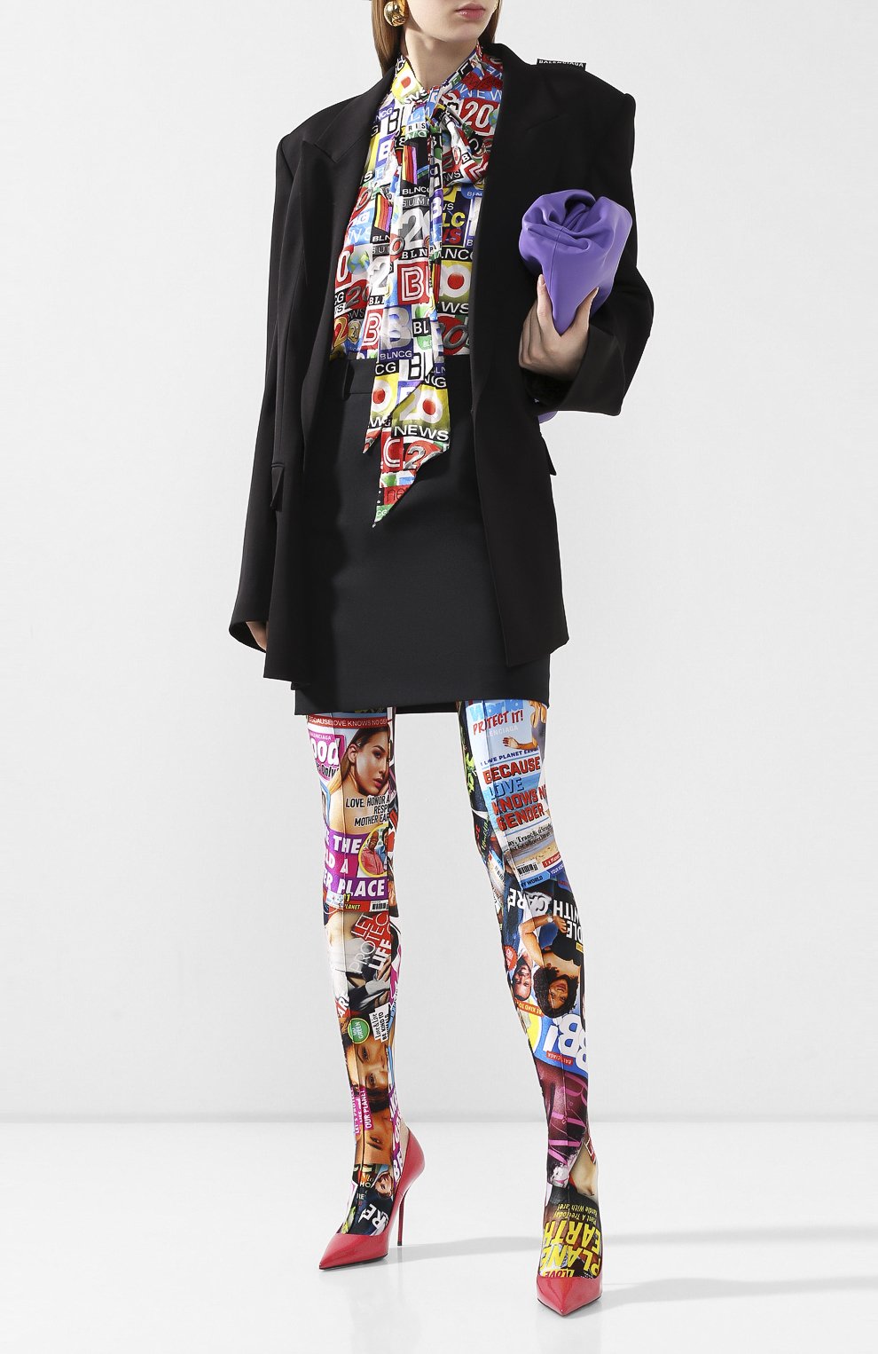 Легинсы BALENCIAGA разноцветного цвета по цене 39950 руб., арт. 625333/TILQ1, фото 2 Легинсы BALENCIAGA, арт. 625333/TILQ1, фото 2