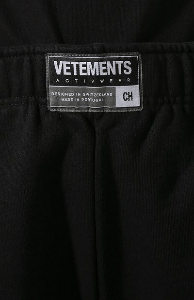 Хлопковые брюки VETEMENTS, арт. SS20PA135 1624/W/BLACK, фото 5