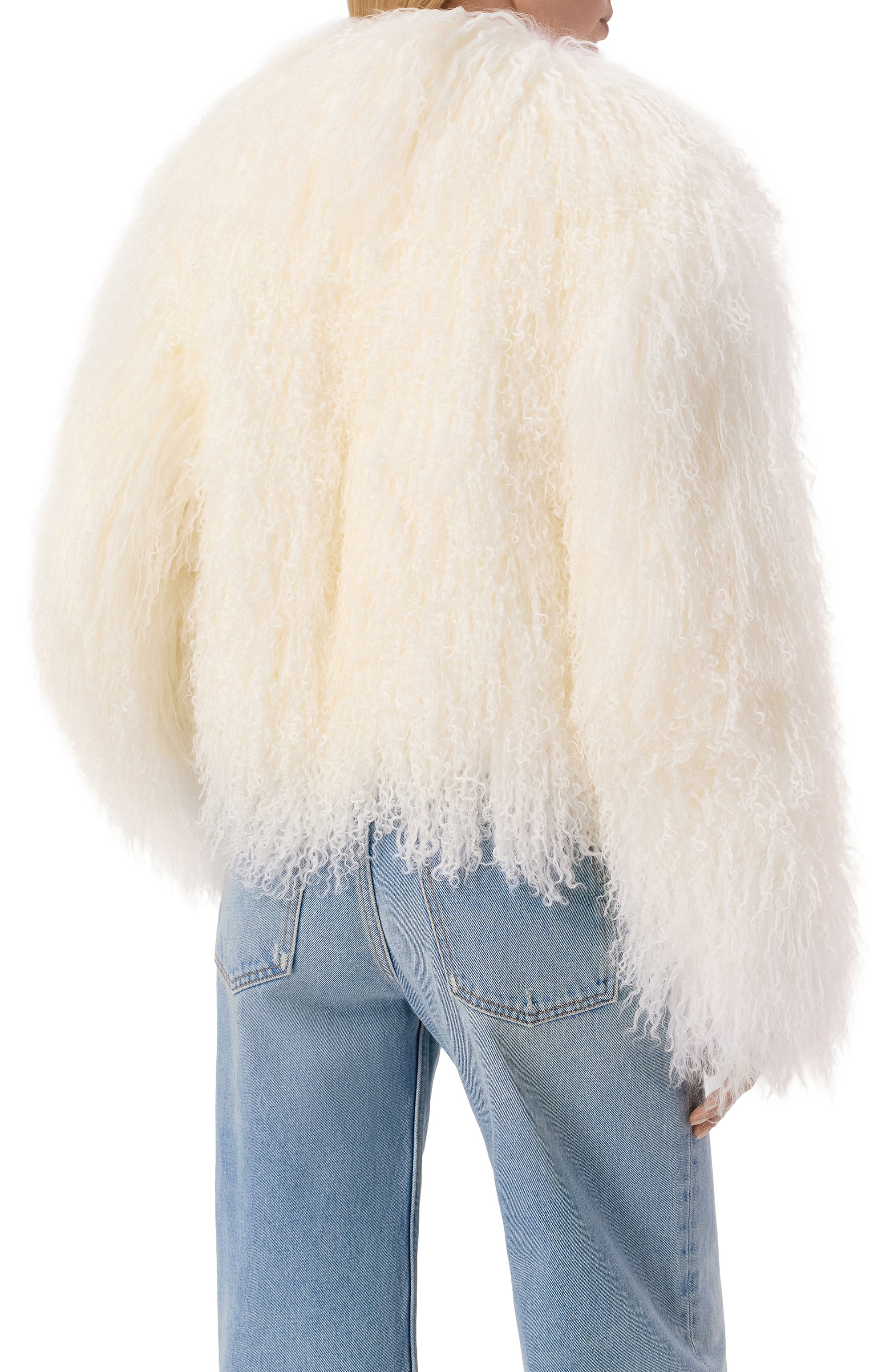 Шуба из ламы SASHA KIM, арт. SK-00001885, фото 4