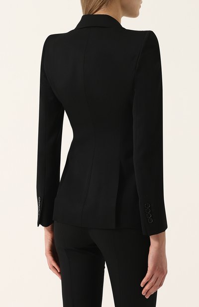 Шерстяной жакет ALEXANDER MCQUEEN черного цвета по цене 179500 руб., арт. 358166/QKJ12, фото 4 Шерстяной жакет ALEXANDER MCQUEEN, арт. 358166/QKJ12, фото 4