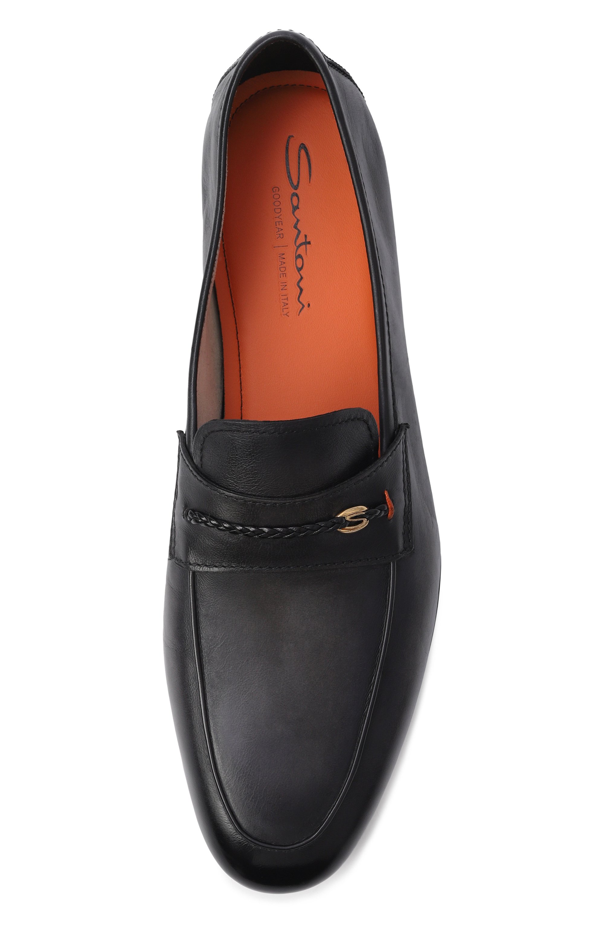 Кожаные лоферы carlos SANTONI темно-серого цвета по цене 127000 руб., арт. MCNG19284SA4SNU0, фото 5 Кожаные лоферы carlos SANTONI, арт. MCNG19284SA4SNU0, фото 5