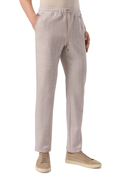 Брюки из хлопка и льна CAPOBIANCO, арт. 18M733.LT00., фото 3