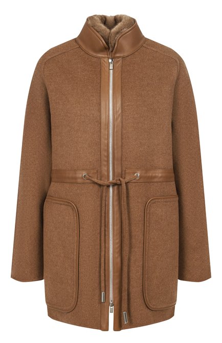 Женская шерстяная куртка с подкладкой из норки KITON, арт. D60583AK0584G01