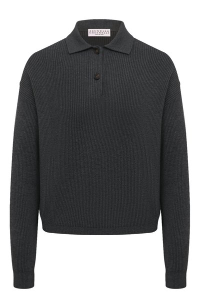 Женский хлопковое поло BRUNELLO CUCINELLI, арт. M19194705P