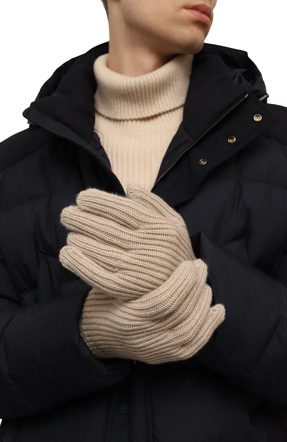 Кашемировые перчатки GIORGIO ARMANI, арт. 744141/1A200, фото 2