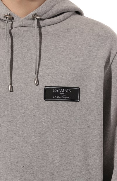 Хлопковое худи BALMAIN, арт. CH1JT047/JH85, фото 5