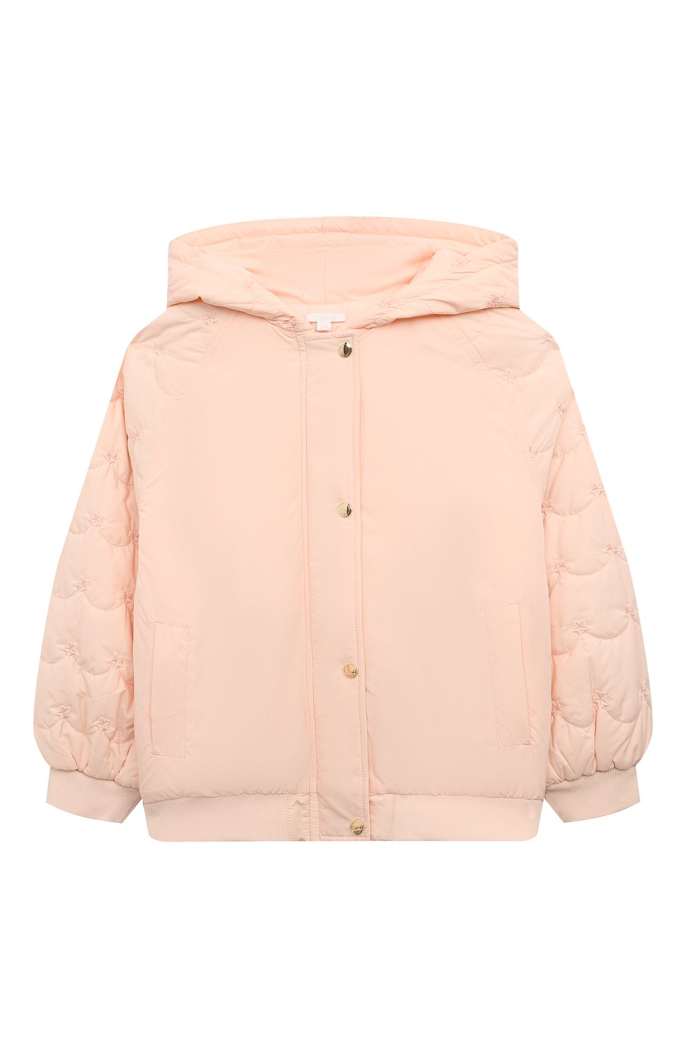 Куртка CHLOÉ светло-розового цвета по цене 24900 руб., арт. C20119/6A-12A, фото 1 Куртка CHLOÉ, арт. C20119/6A-12A, фото 1