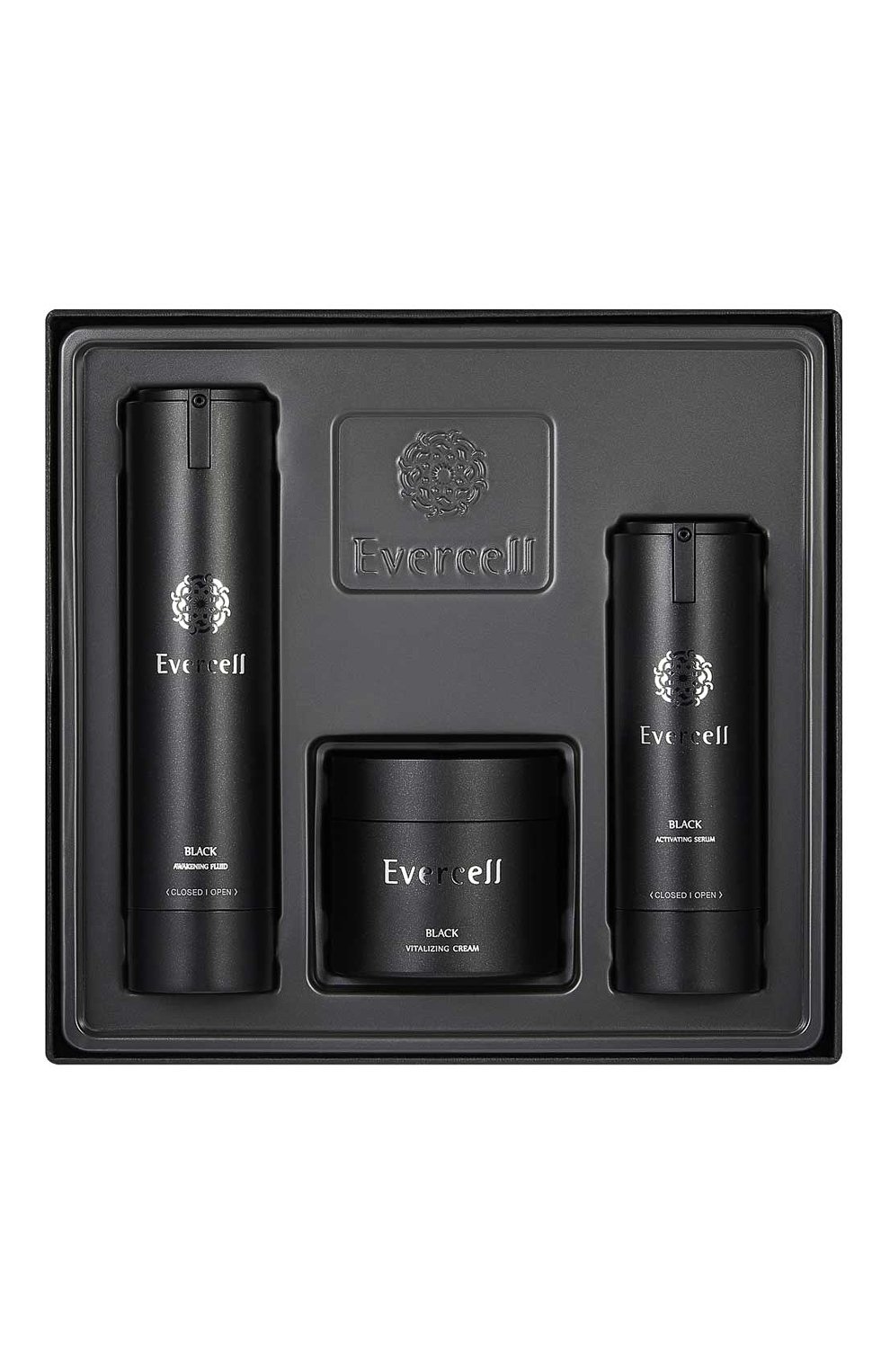 Набор для ухода за кожей black skin care set (50+30+50ml) EVERCELL бесцветного цвета по цене 37180 руб., арт. 8809314951532, фото 1 Набор для ухода за кожей black skin care set (50+30+50ml) EVERCELL, арт. 8809314951532, фото 1